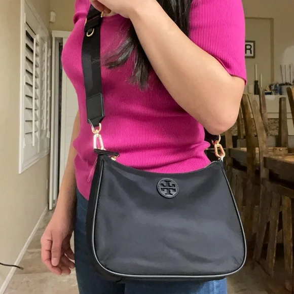 New , Tory Burch nylon web convertible crossbody - Picture 12 of 14